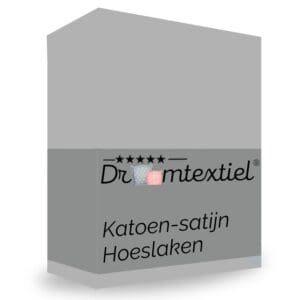 Katoen satijn hoeslaken verpakking Dreamtextiel
