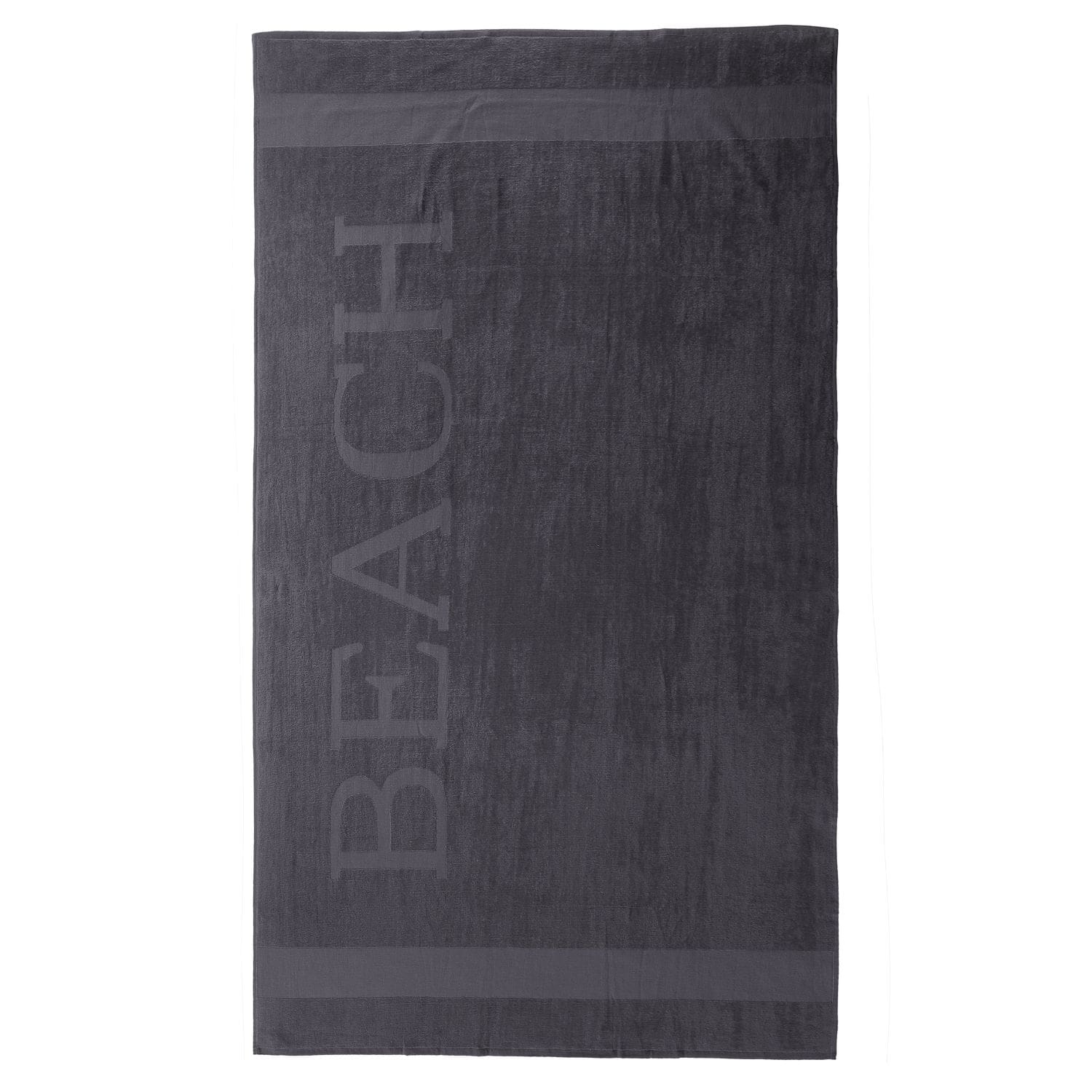 Droomtextiel Beach Strandlaken - 100x200 cm - Antraciet