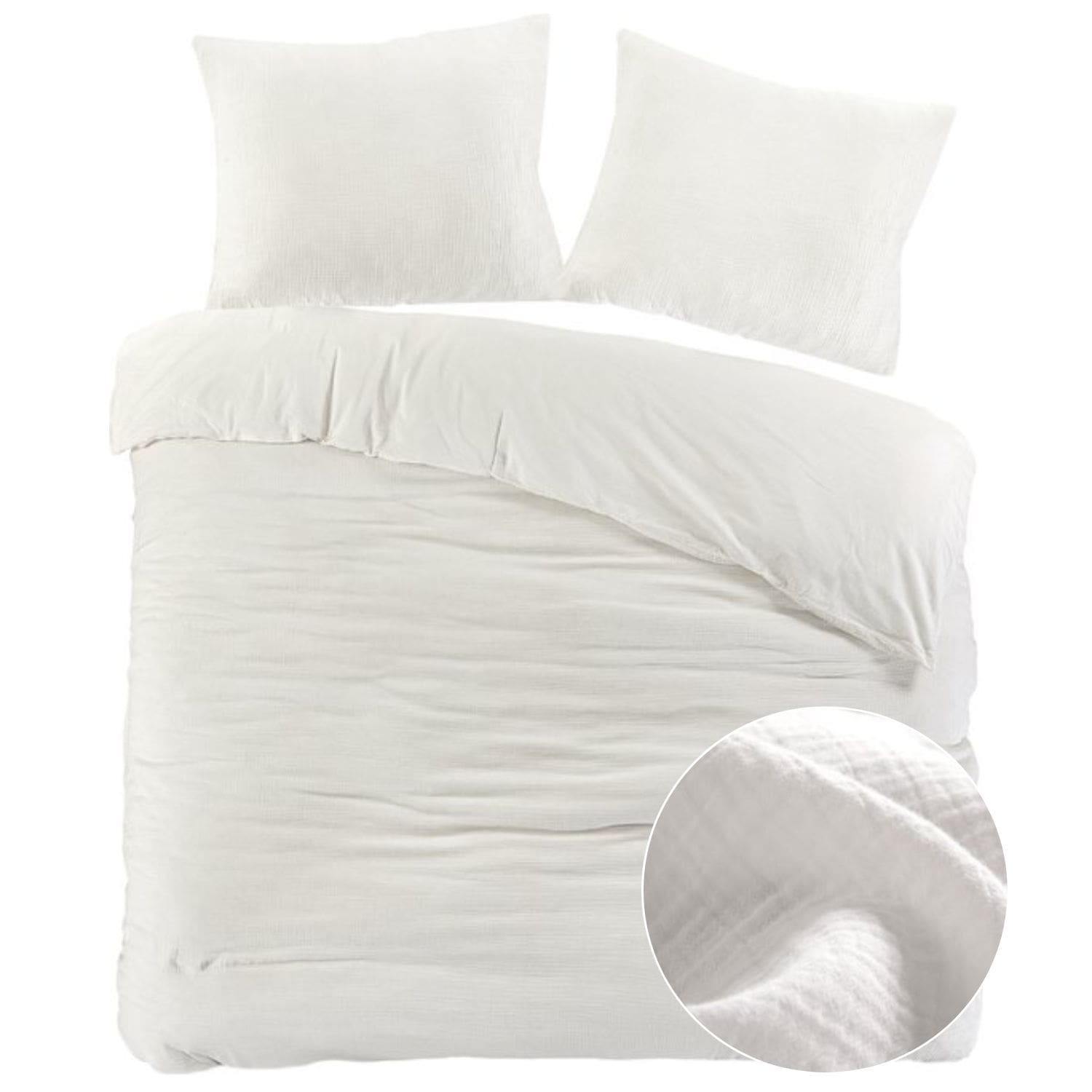 Papillon Dekbedovertrek Mousseline White off - 240x200/220 cm