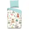 Droomtextiel Kinderdekbedovertrek Boho Dieren 140x200/220cm - 100% Zacht Katoen