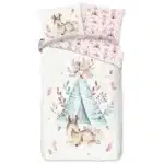 Good Morning Kinderdekbedovertrek Boho Wigwam 140x200/220cm - 100% Zacht Katoen