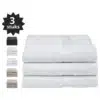 Droomtextiel® Luxe Badhanddoeken Wit 70x140 cm 3 Stuks Pure Katoen Heerlijk Zacht