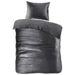 Papillon Uni Velvet Dekbedovertrek - Eenpersoons - 140x200/220 cm - Grijs