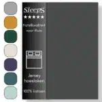 Sleeps  Jersey Hoeslaken Antraciet - 120x200/220 cm