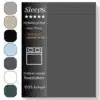 Sleeps Luxe Dubbel Jersey Hoeslaken Antraciet - 160 x 200 cm - 100% Hoogwaardige Katoen - Hoge Hoek - perfecte Pasvorm