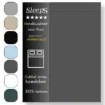 Sleeps Dubbel Jersey Hoeslaken Antraciet 180x200/220 cm