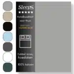 Sleeps Dubbel Jersey Hoeslaken Grijs 160x200/220 cm