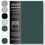 Sleeps Dubbel Jersey Hoeslaken Groen 180x200/220 cm