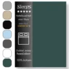 Sleeps Luxe Dubbel Jersey Hoeslaken Groen - 90 x 220 cm - 100% Hoogwaardige Katoen - Hoge Hoek - Strijkvrij