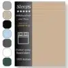 Sleeps Luxe Dubbel Jersey Hoeslaken Zand - 90 x 200 cm - 100% Hoogwaardige Katoen - Hoge Hoek - Strijkvrij