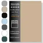 Sleeps Dubbel Jersey Hoeslaken Zand 90x200 cm