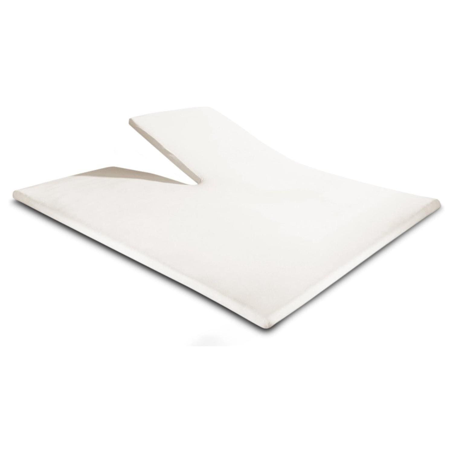 Droomtextiel Splittopper Hoeslaken Dubbel Jersey Crème 160x220 cm