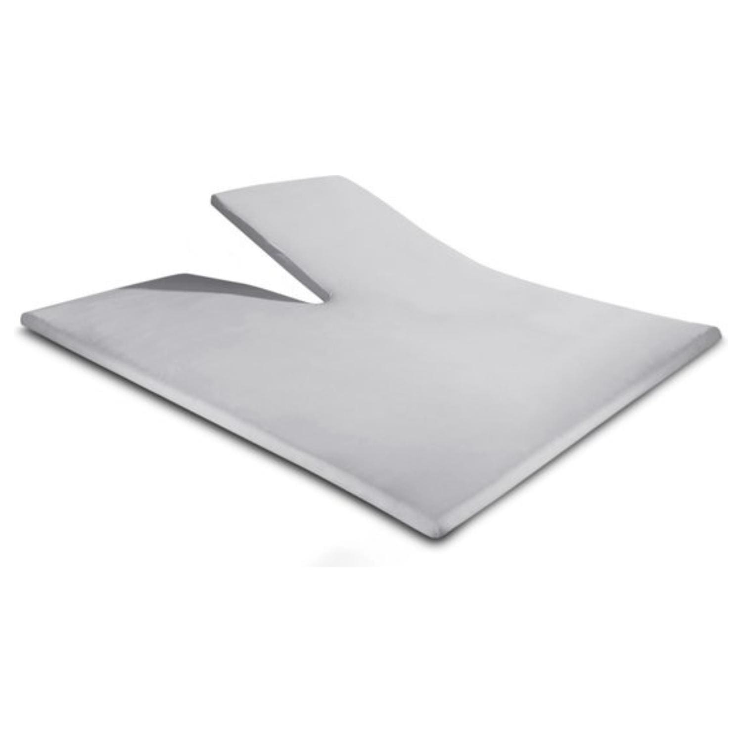 Droomtextiel Splittopper Hoeslaken Dubbel Jersey Grijs 180x220 cm