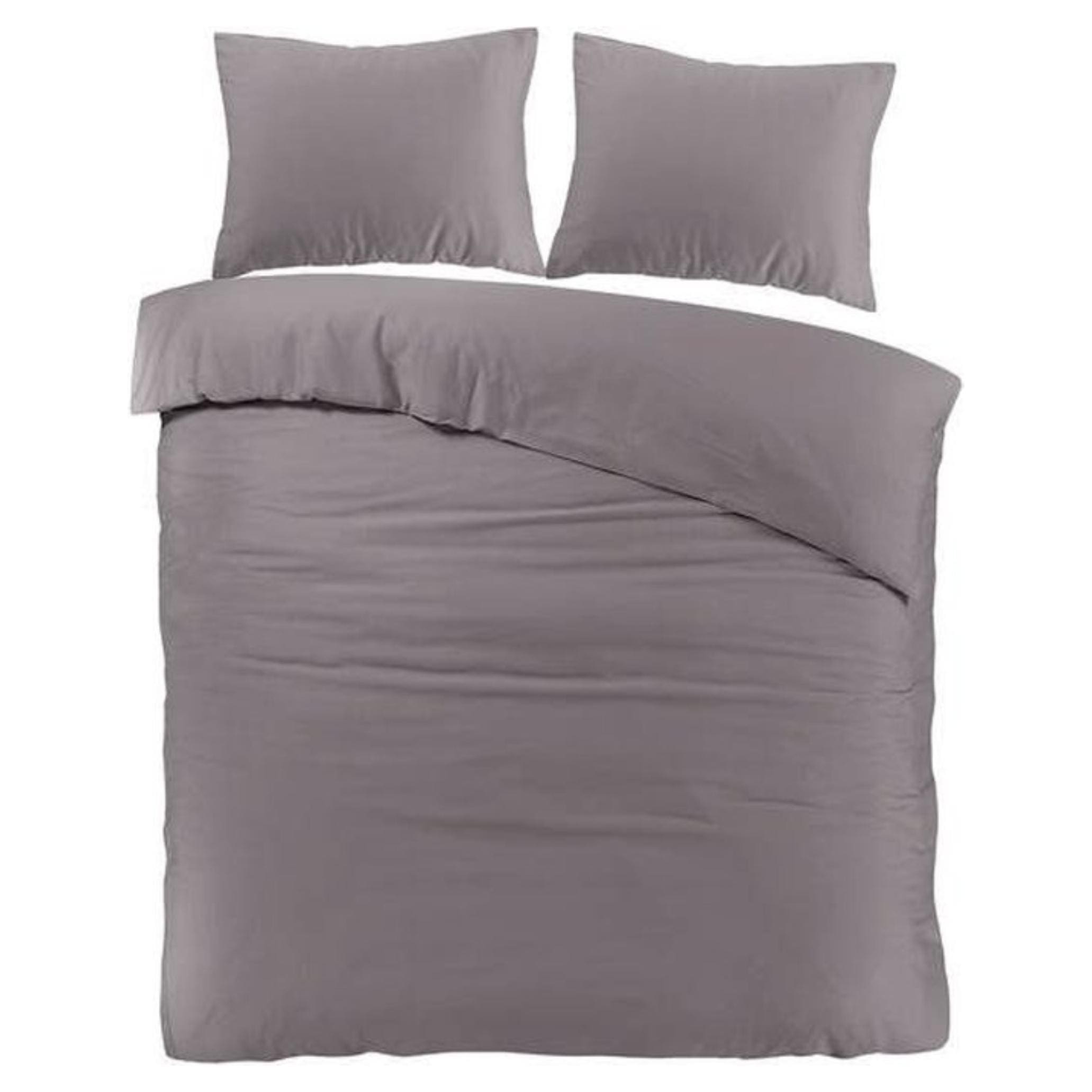 Papillon Malaga Dekbedovertrek - Tweepersoons - 200x200/220 cm - Antraciet