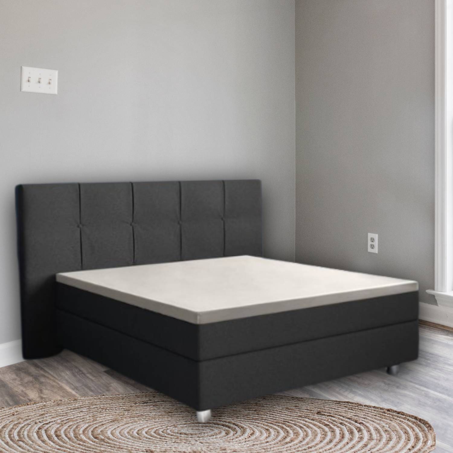 Droomtextiel Topper Hoeslaken - Katoen Satijn 90x220 cm - Crème