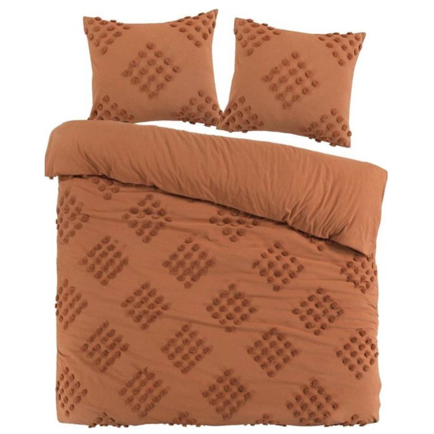 Papillon Helsinki Dekbedovertrek 200x200/220 cm - Bruin