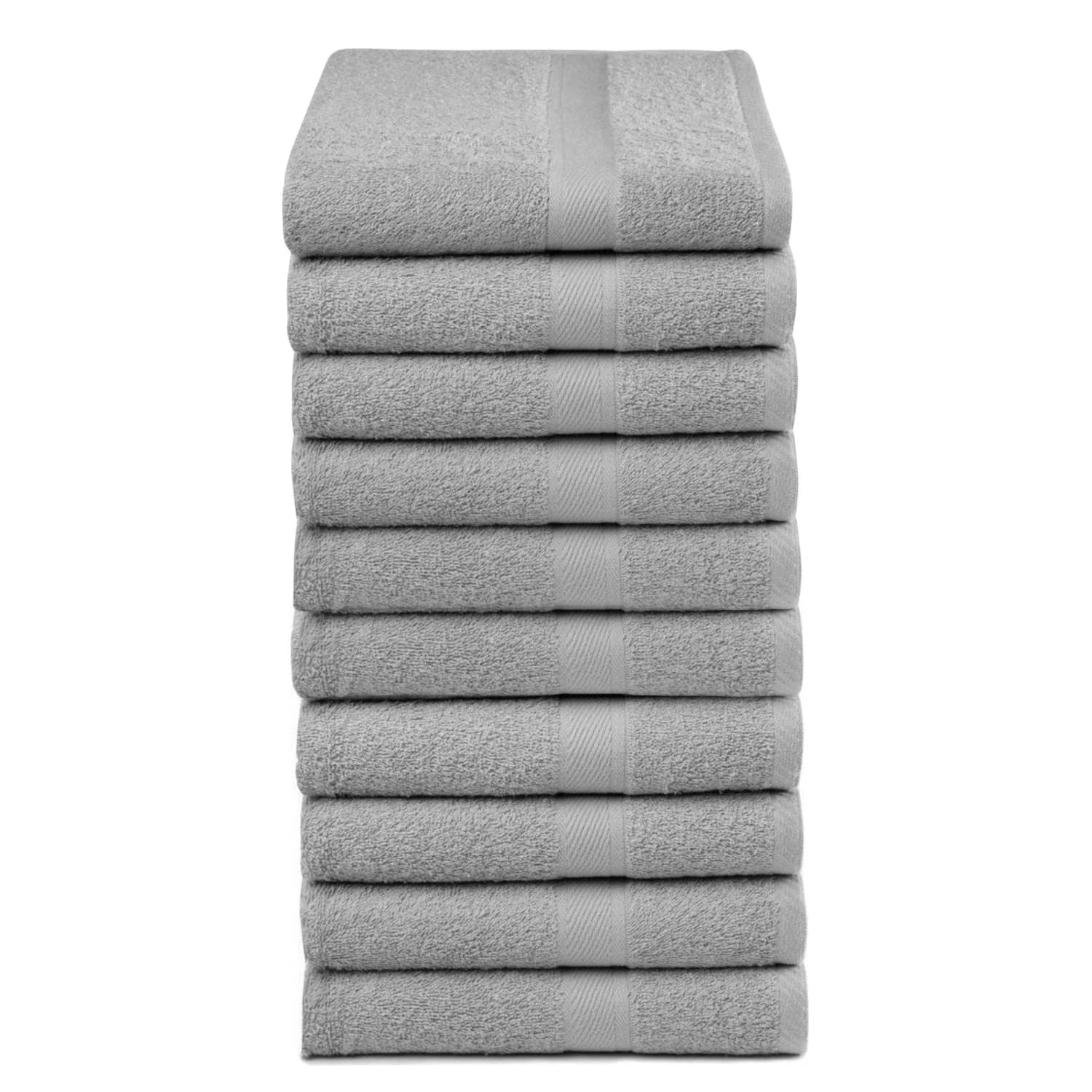 Droomtextiel Handdoeken - Set van 10 - 50x100 cm - Grijs