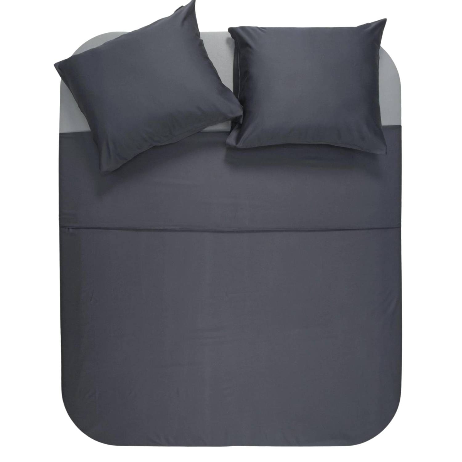 Primaviera Dekbedovertrek 100% Bamboe -240x200/220 cm - Antraciet