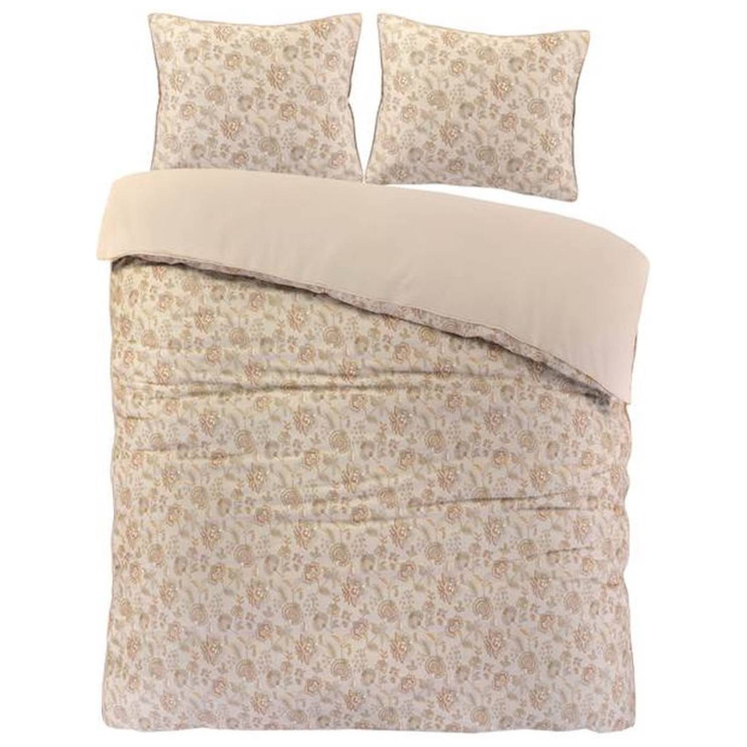 Papillon Freya Dekbedovertrek Tweepersoons - 200x200/220 - Beige