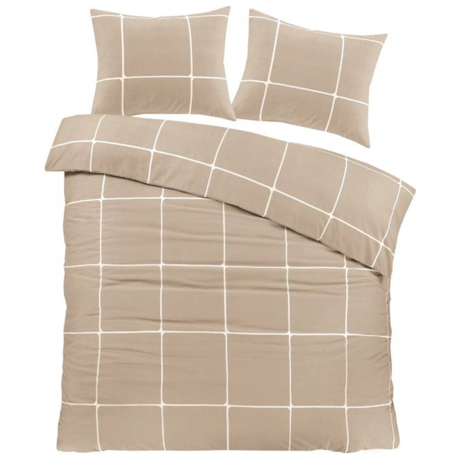 Day Dream Stan Dekbedovertrek Tweepersoons - 200x200/220 cm - Beige