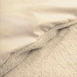 Zacht wit fleece deken met pluche textuur