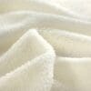 Witte zachte fleece stof textuur dichtbij