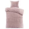 Roze dekbedovertrek met kussensloop, zachte stof