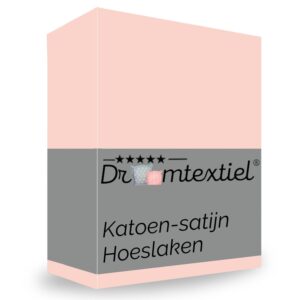 Duurzaam katoen-satijn hoeslaken verpakking.