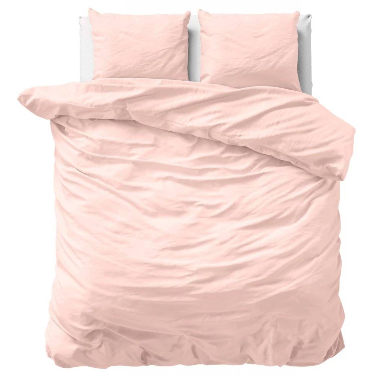 Primaviera Uni Satijn Dekbedovertrek - 240x200/220cm - Roze