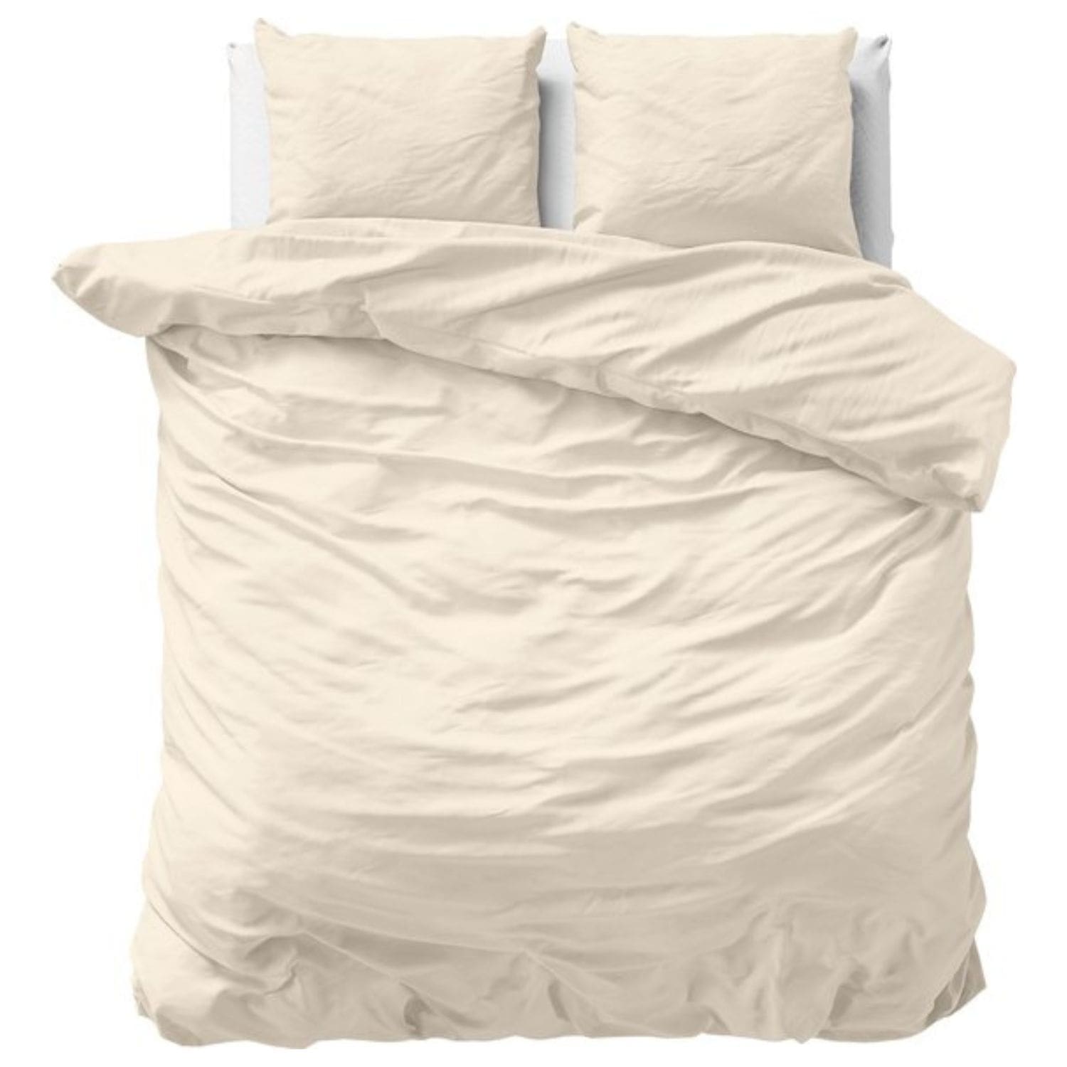 Primaviera Uni Satijn Dekbedovertrek - 240x200/220cm - Zand