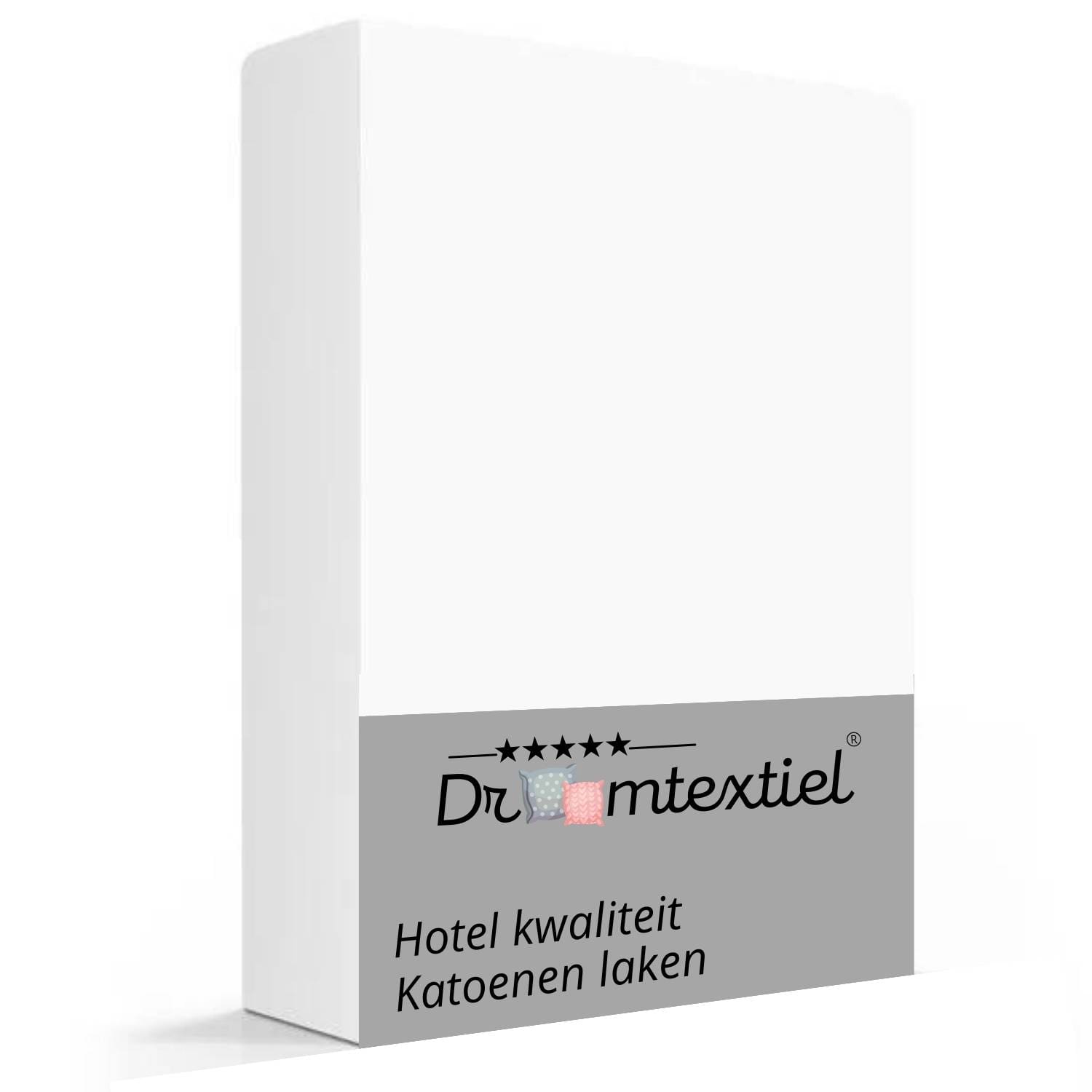 Droomtextiel Hotelkwaliteit Lakens Katoen Wit - Tweepersoons 240 x 290 cm - 20A Hoogwaardige Katoen