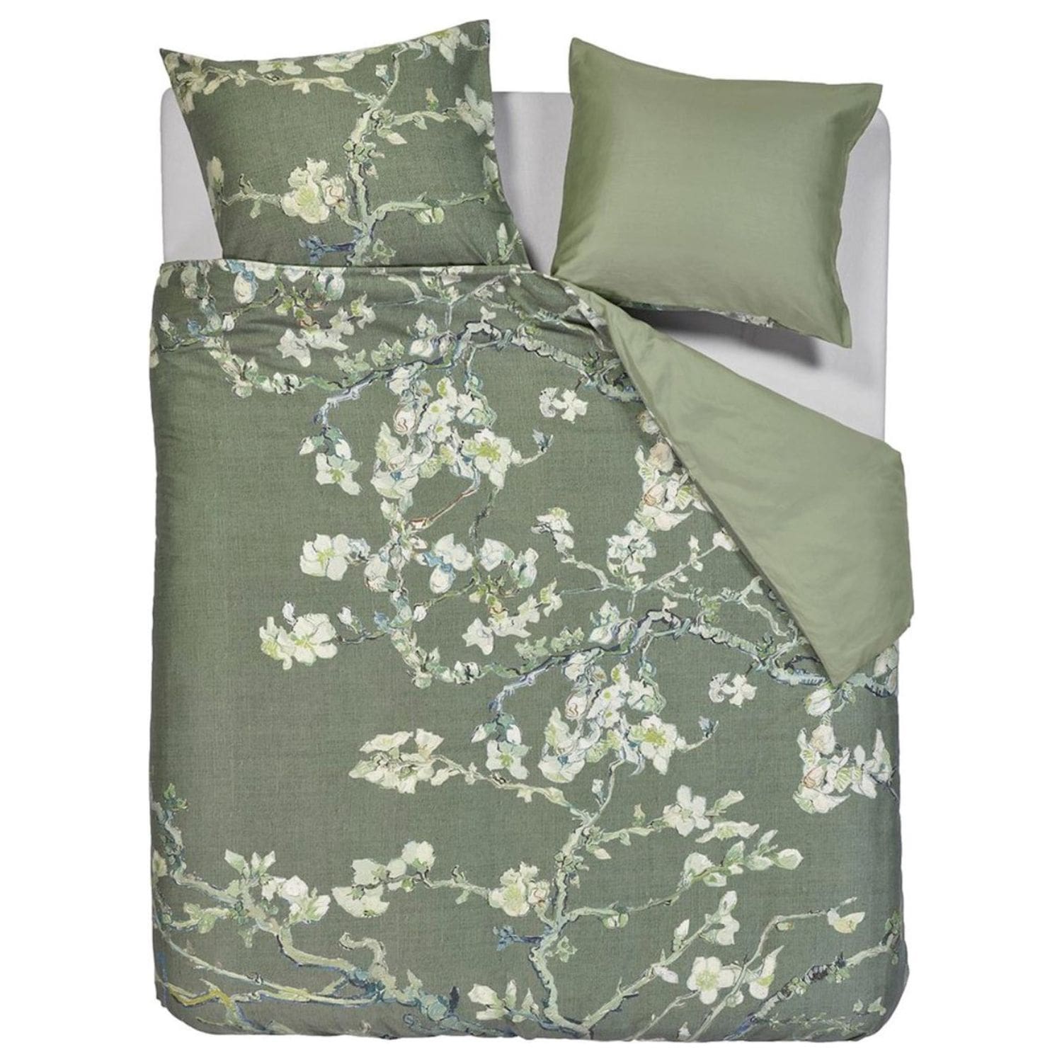 Beddinghouse x Van Gogh Blossoming Dekbedovertrek - 240x200/220 cm - Groen