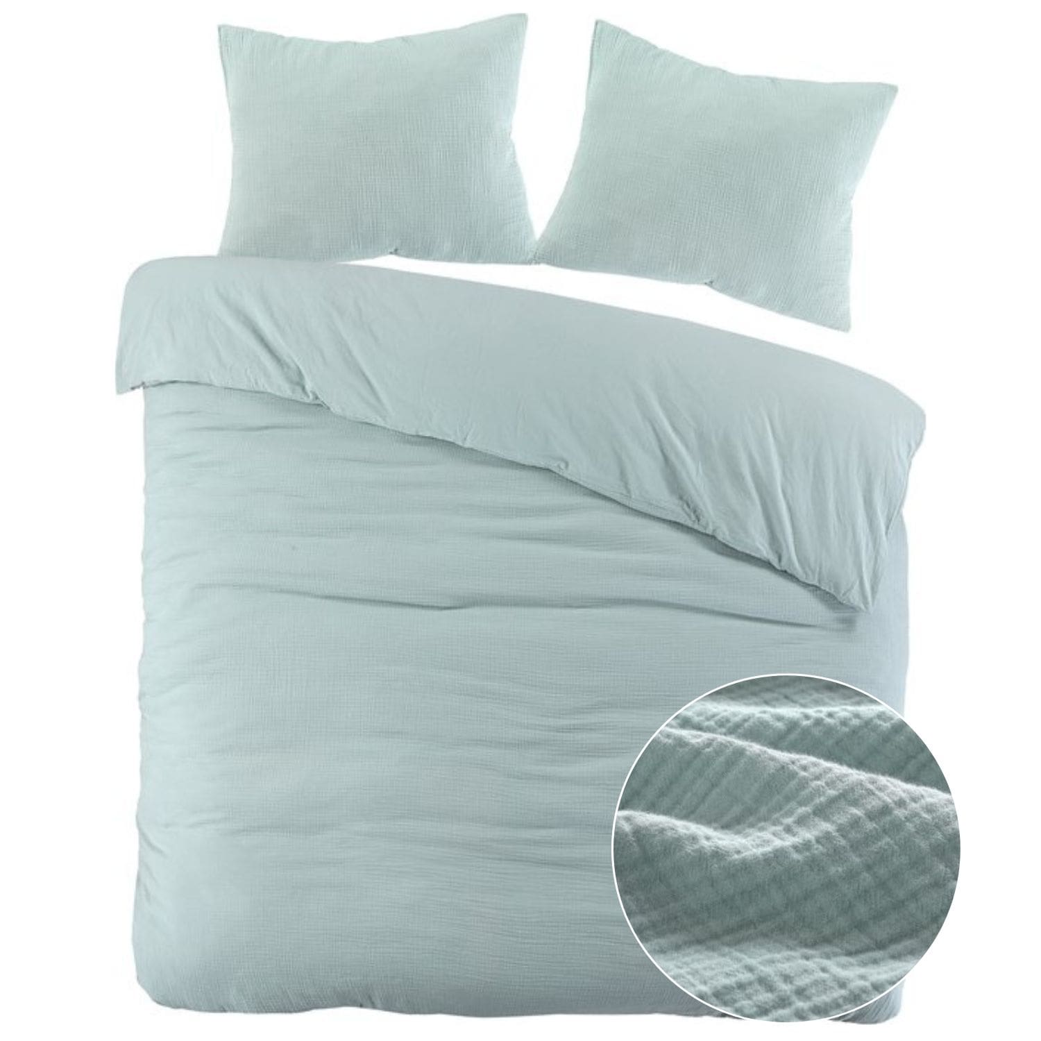 Papillon Dekbedovertrek Mousseline Groen - 240x200/220 cm