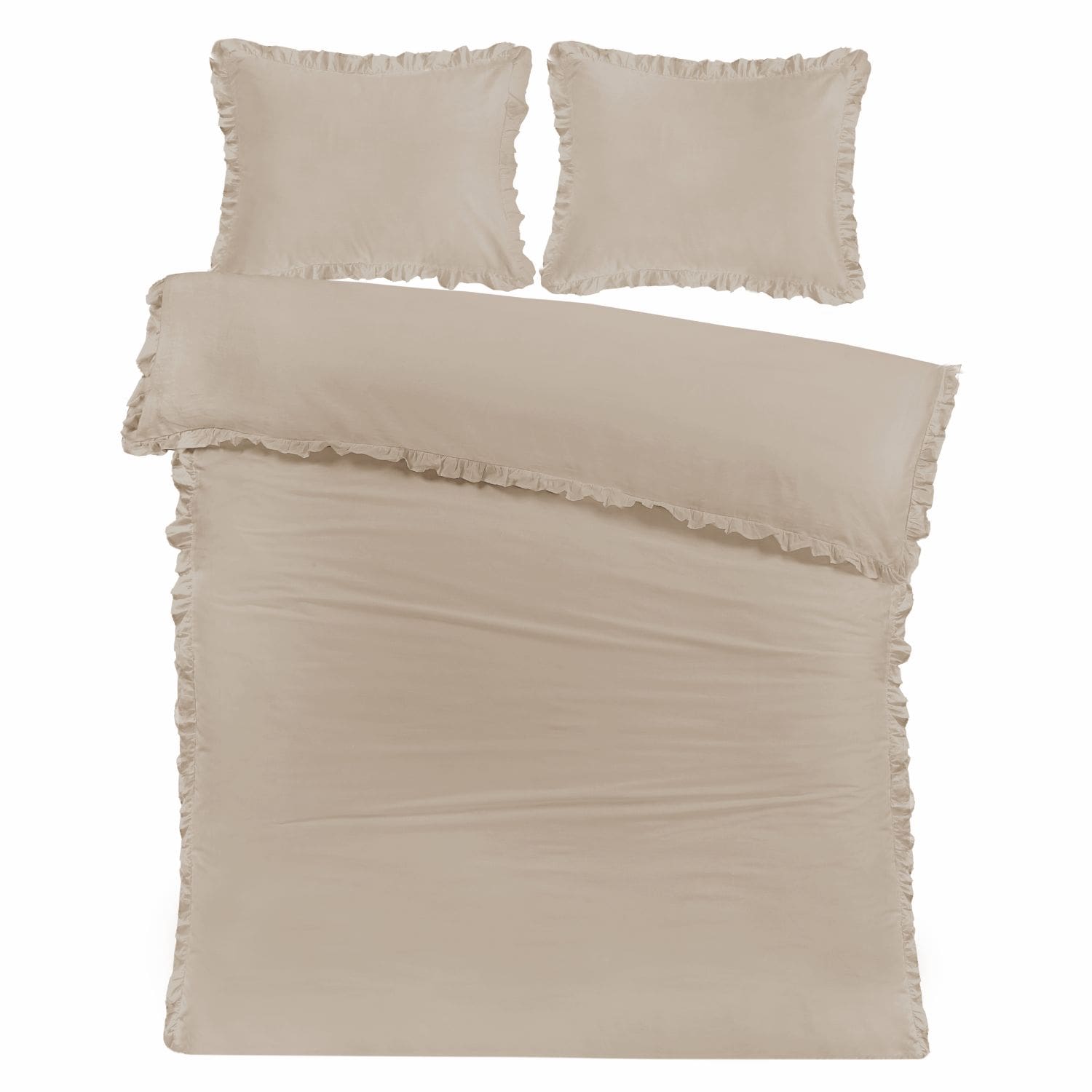 Papillon Fleur Dekbedovertrek - 240x200/220 cm - Zand