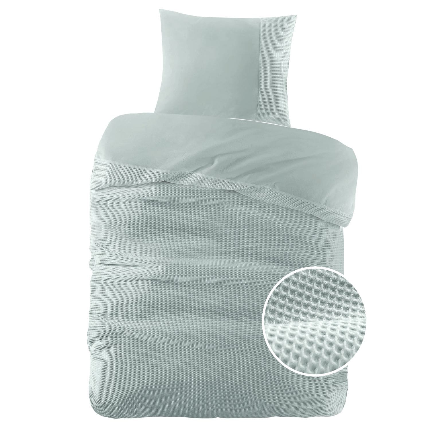 Papillon Dekbedovertrek Mendoza Mint Groen -140x200/220 cm