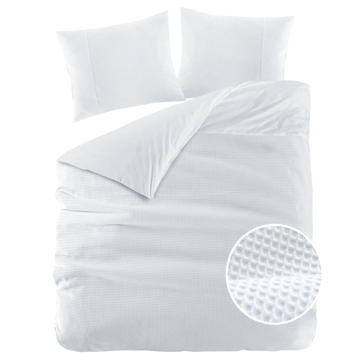 Papillon Dekbedovertrek Mendoza Wit - 240x200/220 cm