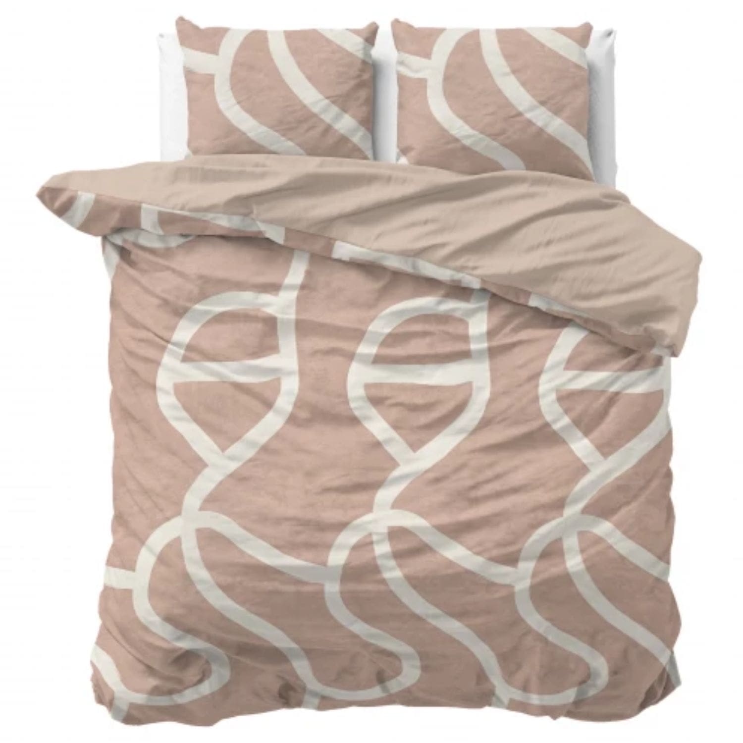 Sleeptime Dekbedovertrek Clay Contours Roze - 240x200/220 cm