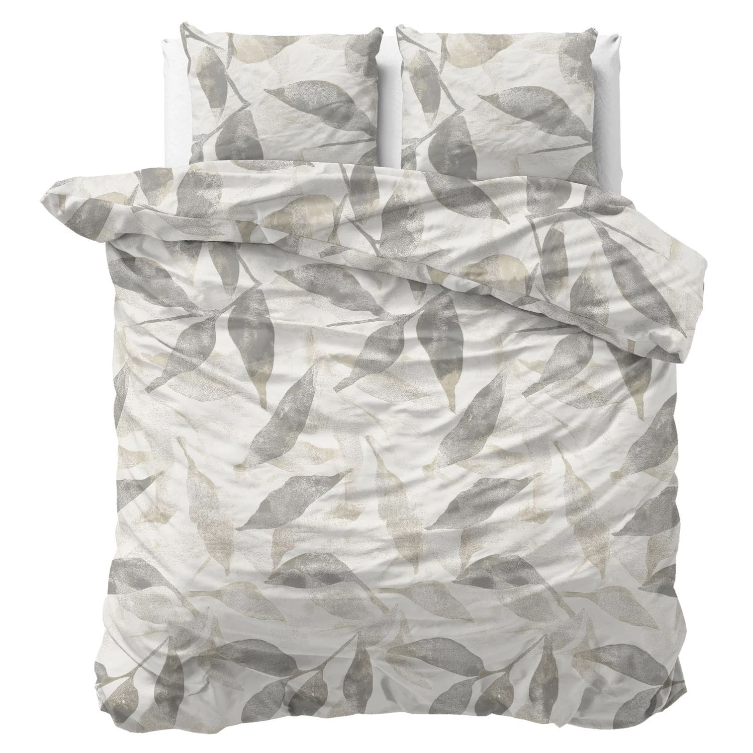 Sleeptime Foilage Dekbedovertrek Grijs - 240x200/220 cm