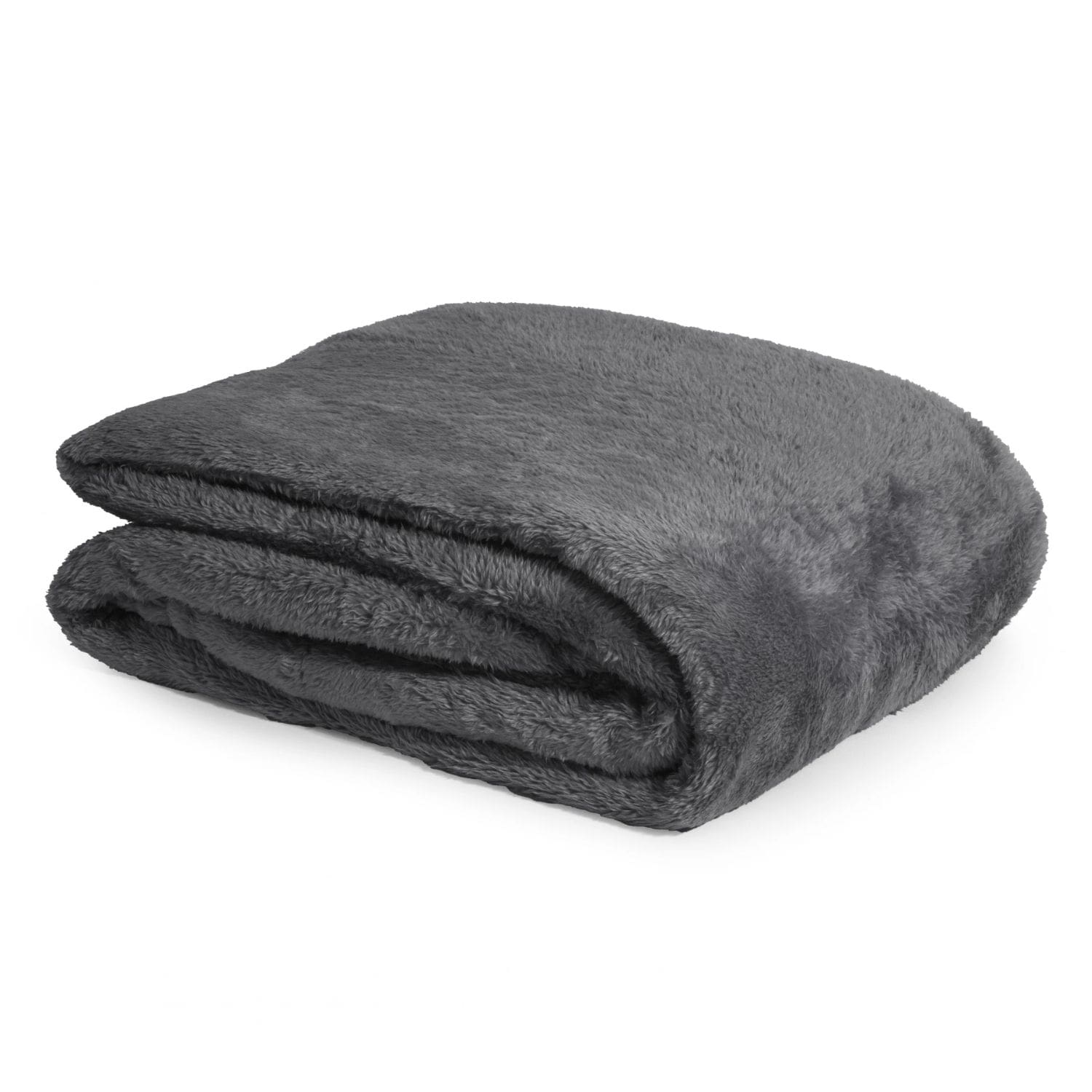 Teddy Fleece Deken - Fleece Plaid- Ultrazacht - 150x200 cm - Antraciet