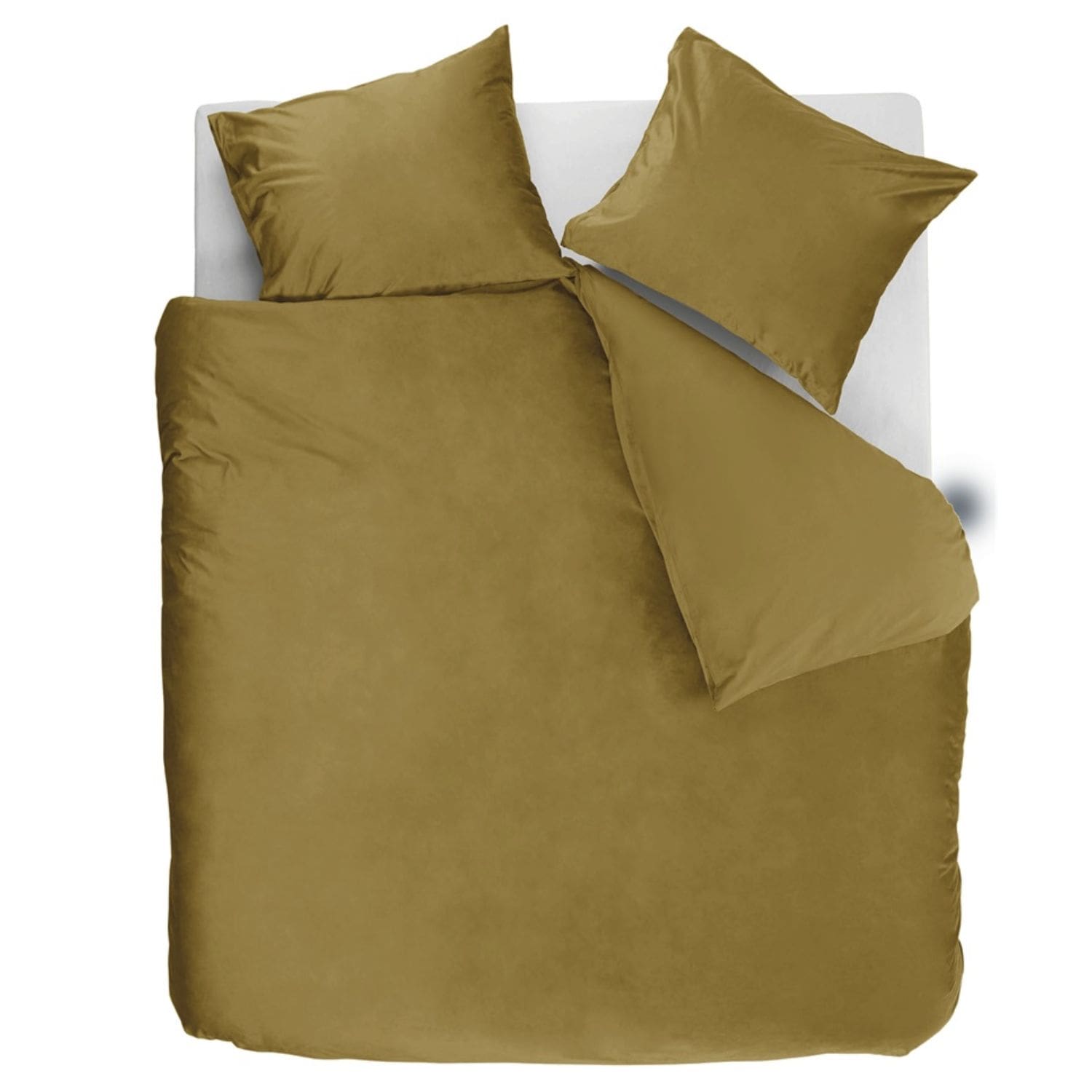 Ambiante Velvety Dekbedovertrek - 240x200/220 cm - Oker