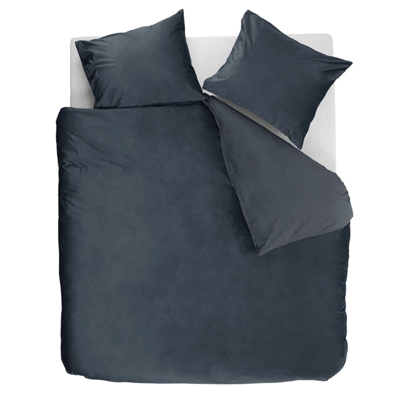 Ambiante Velvety Dekbedovertrek - 240x200/220 cm - Blauw