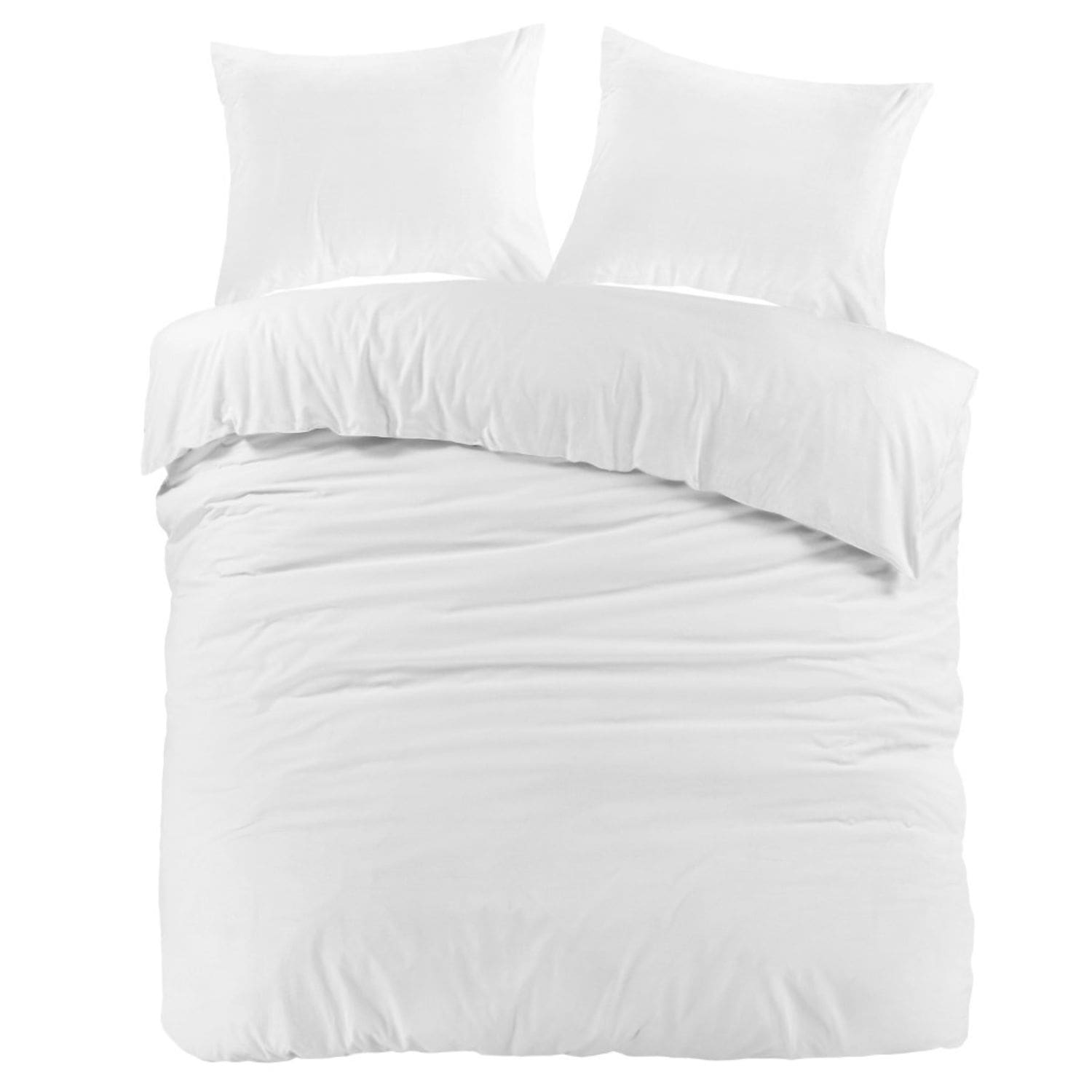 Dreamhouse Mendez Dekbedovertrek Flanel Wit - 240x200/220 cm