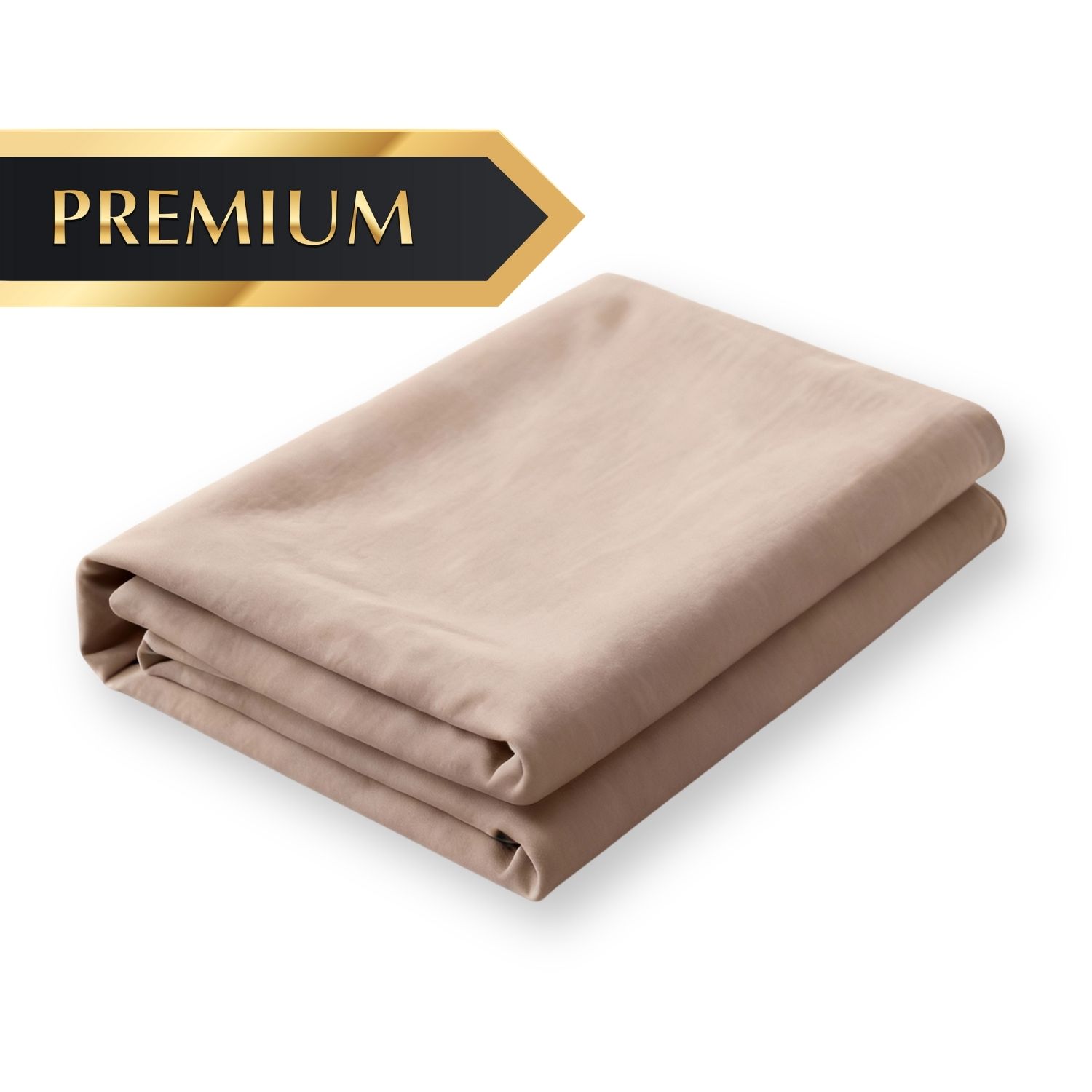 Droomtextiel Laken Flanel Premium Zand -  Eenpersoons 150x260 cm