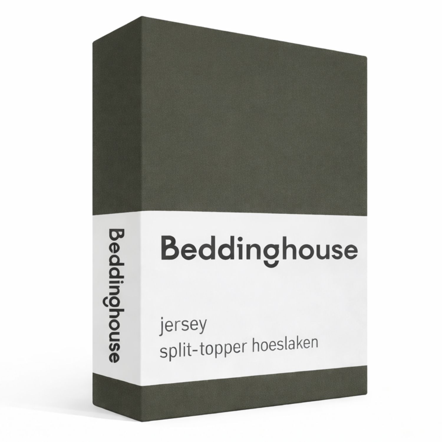 Beddinghouse Jersey Splittopper Hoeslaken - 180 x 200/220 cm - Donker Groen