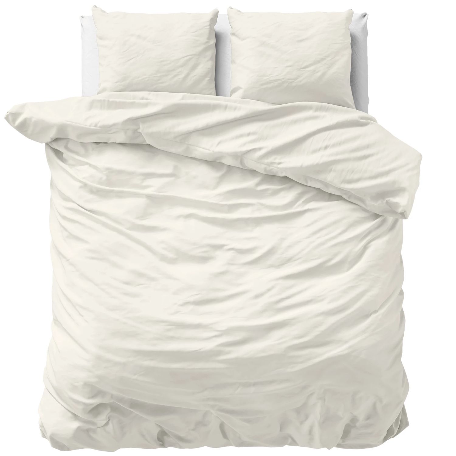 Primaviera Uni Satijn Dekbedovertrek – 240×200/220cm – Creme