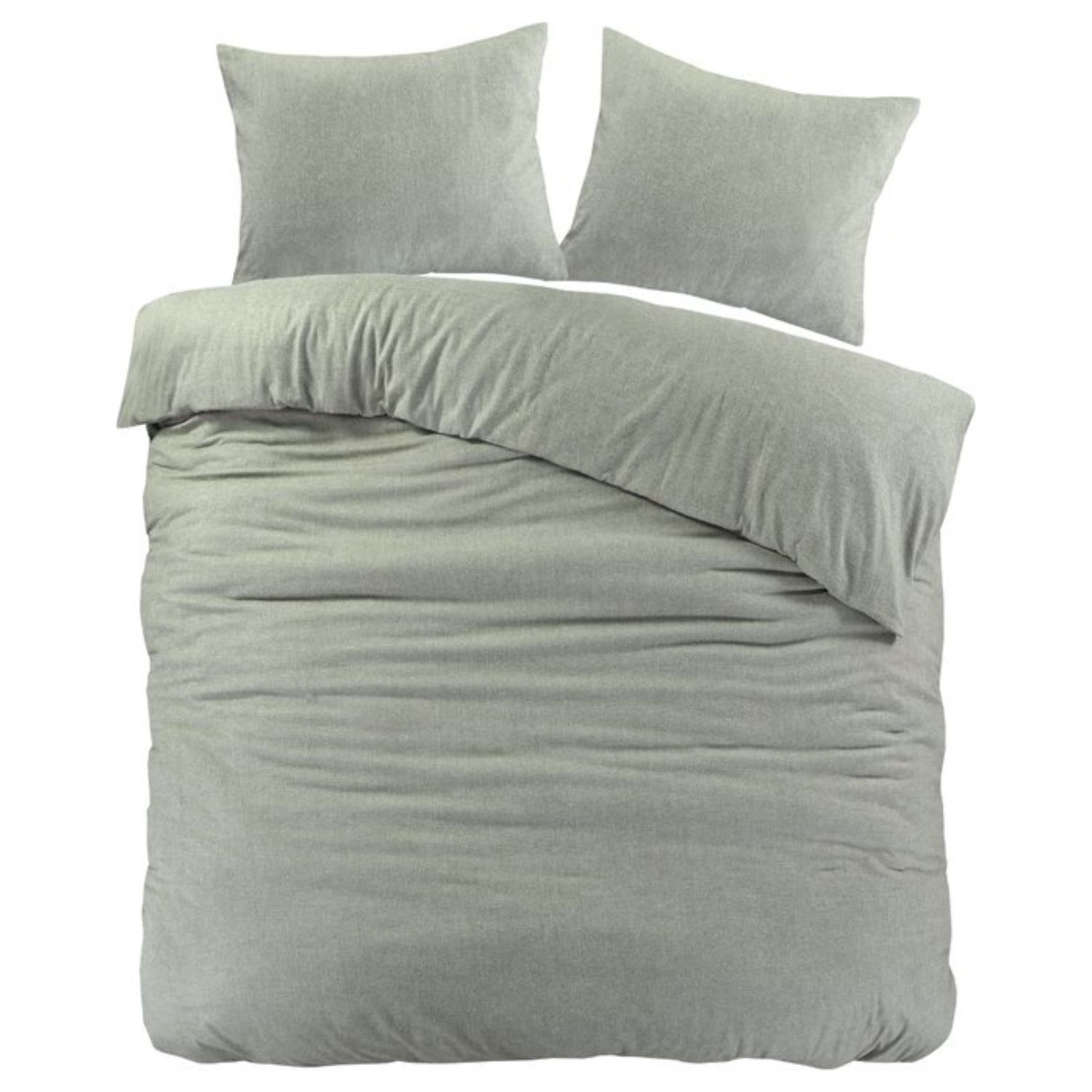 Papillon Brienz Dekbedovertrek Flanel Groen - 240x200/220 cm