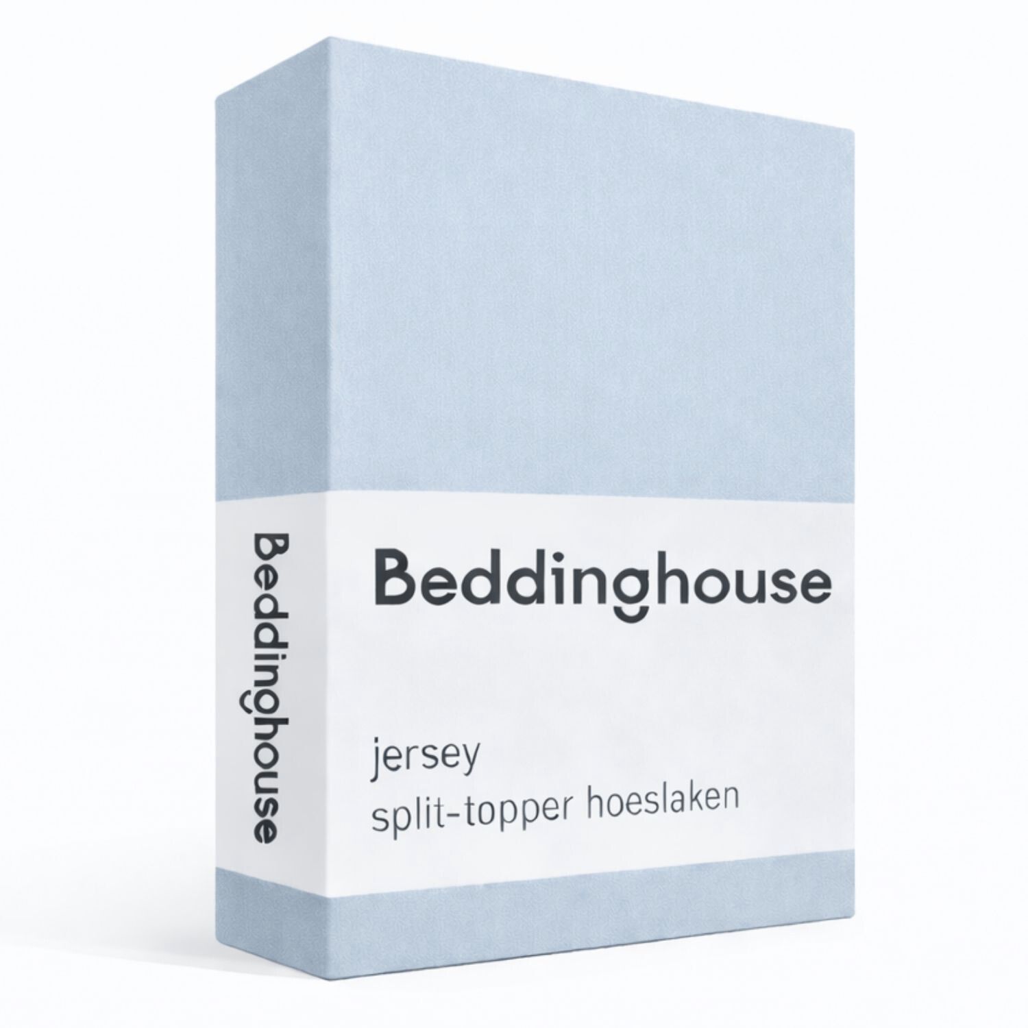 Beddinghouse Jersey Splittopper Hoeslaken - 180 x 200/220 cm - Licht Blauw