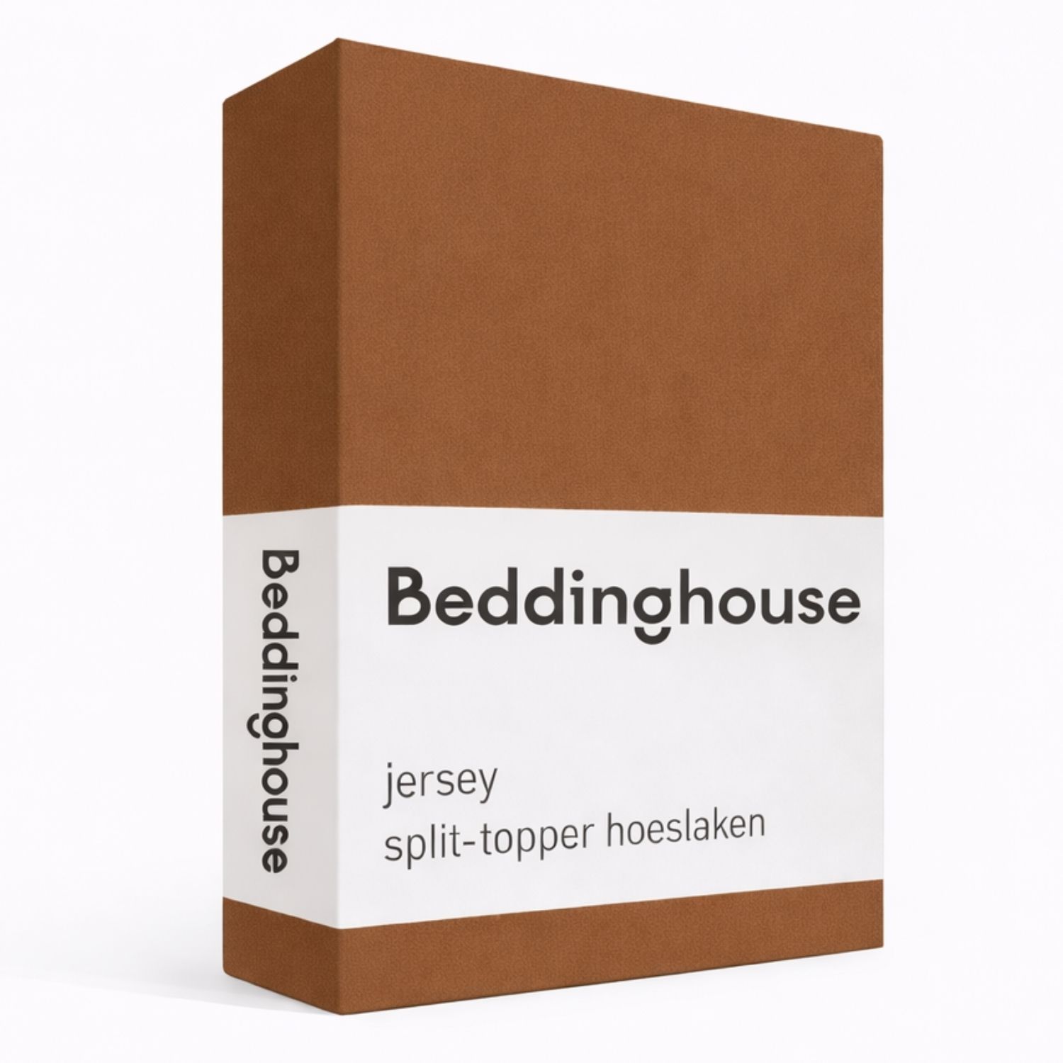 Beddinghouse Jersey Splittopper Hoeslaken - 180 x 200/220 cm - Terra