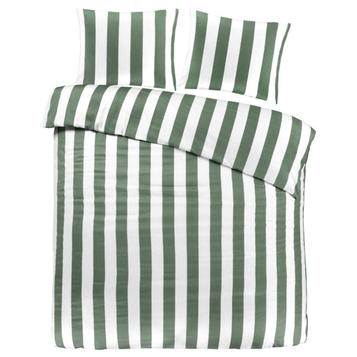 Papillon Lewis Dekbedovertrek - Lits-jumeaux - 240x200/220 cm - Groen