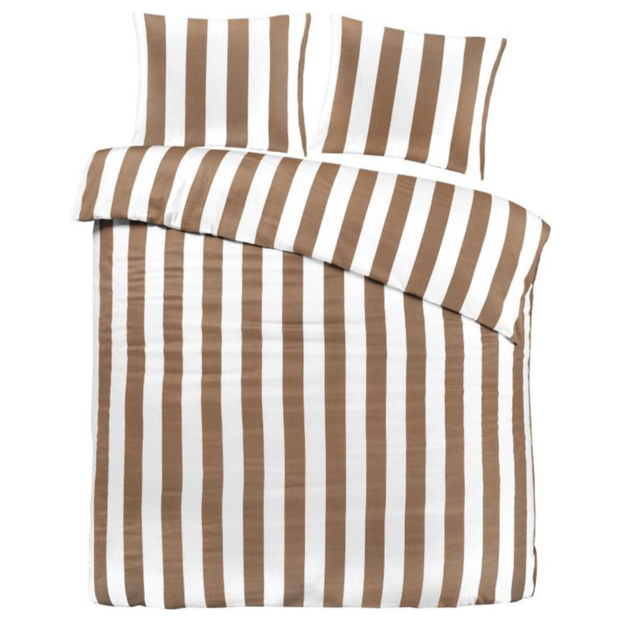 Papillon Lewis Dekbedovertrek - Tweepersoons - 200x200/220 cm - Zand